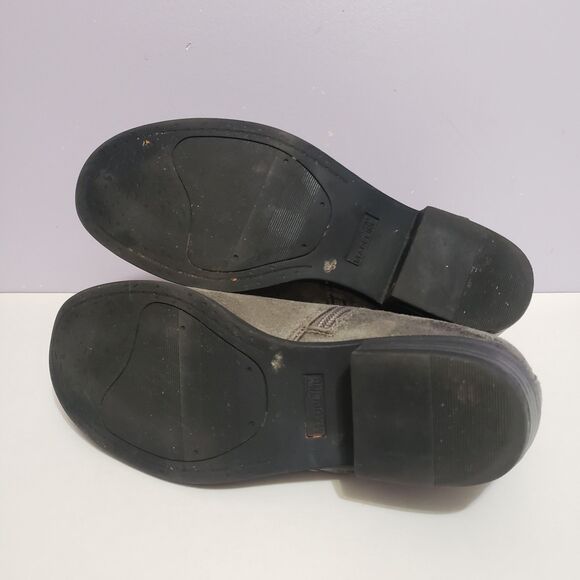 Boots Ankle Zip Faux Suede Women's Gray Sz 8M - Picture 5 of 9